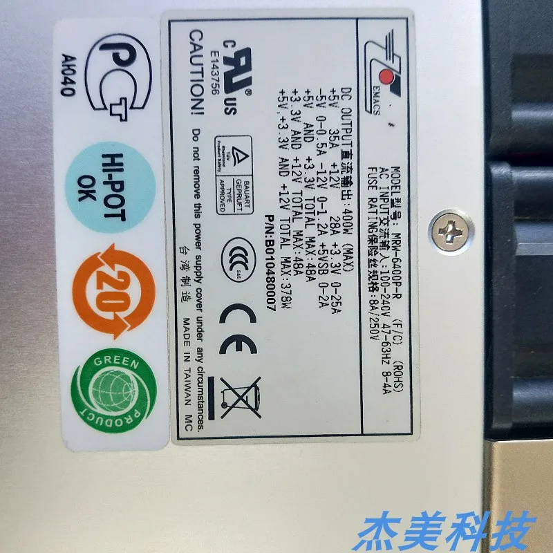 Original Power Supply MRW-6400P MRW-6400P-R 400W 4U Redundant Industrial 7 Original Power Supply MRW-6400P MRW-6400P-R 400W 4U Redundant Industrial - Image 5