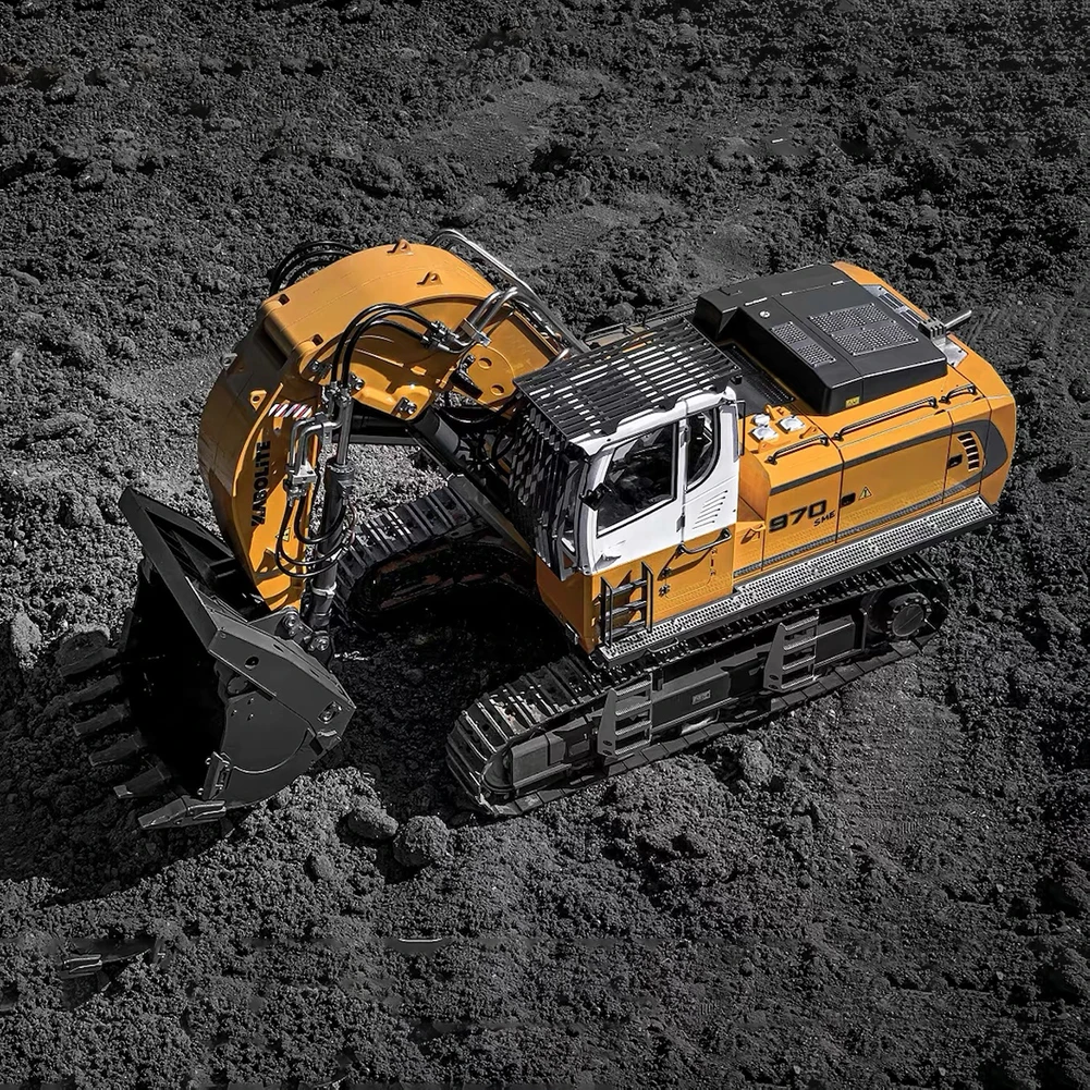 K970-200 All-alloy Remote Control Shovel Hydraulic Excavator Adult Collection Level Remote Control Large Engineering Car Toys 2