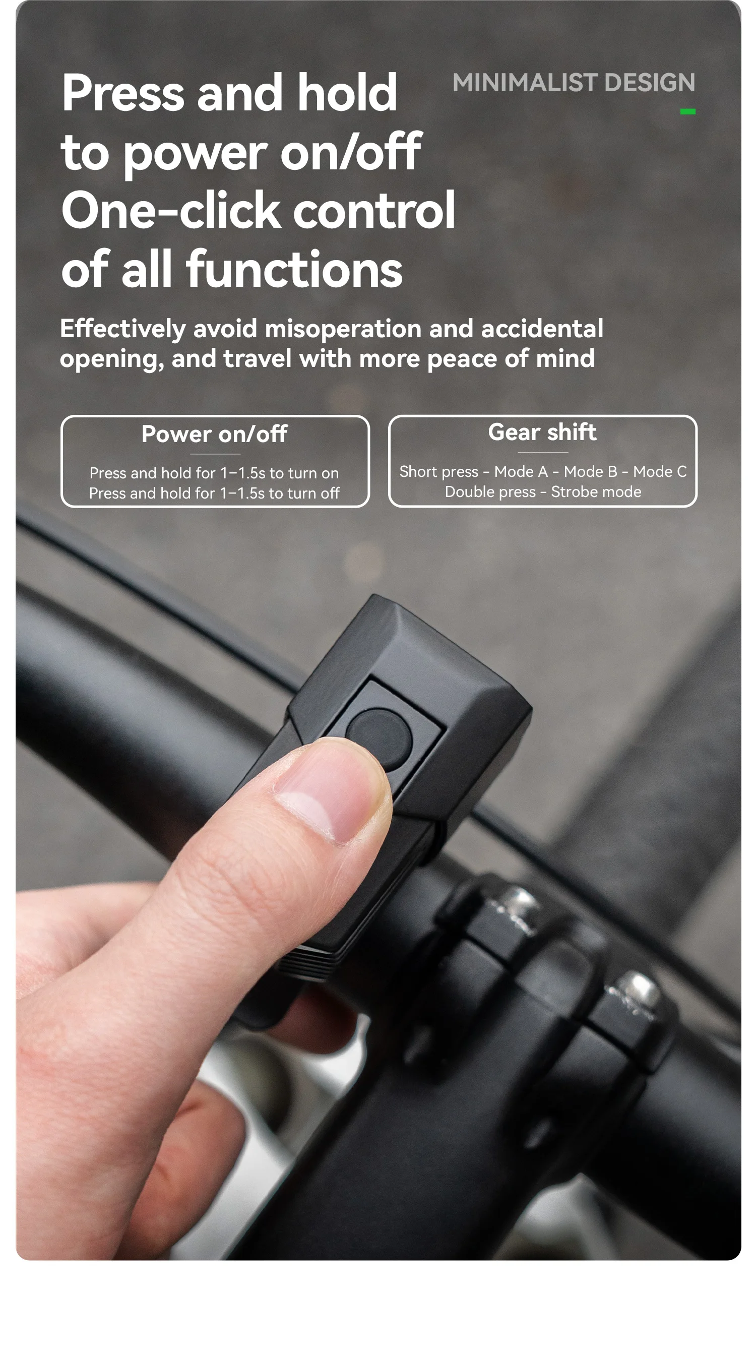 bike light control button