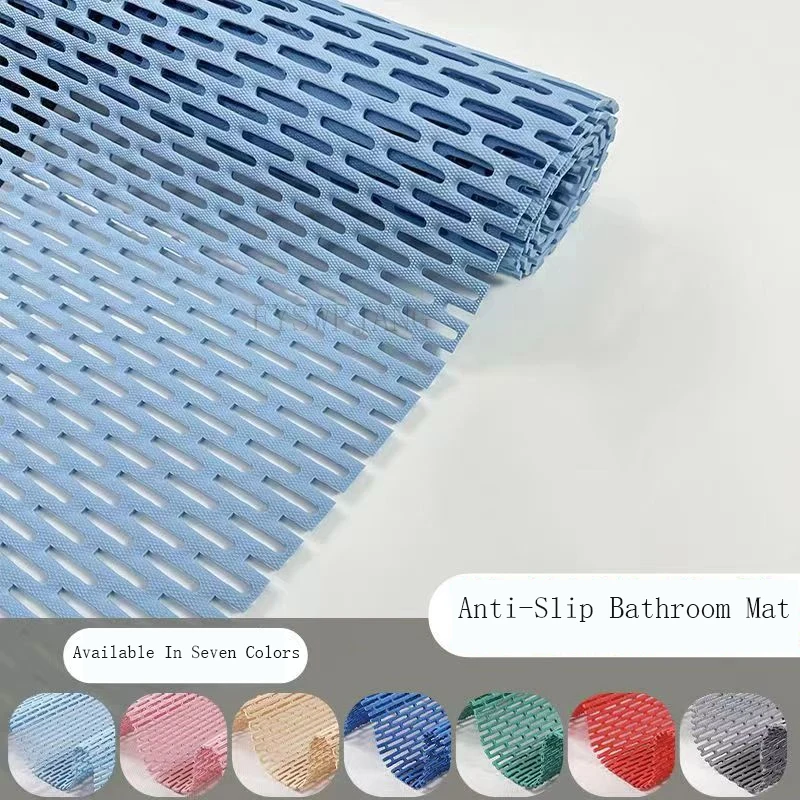 H-Shaped Anti-Slip Hollow Floor Mat Bathroom Kitchen Bathroom Hydrophobic Anti-Slip Mat PVC Foldable Double-Sided