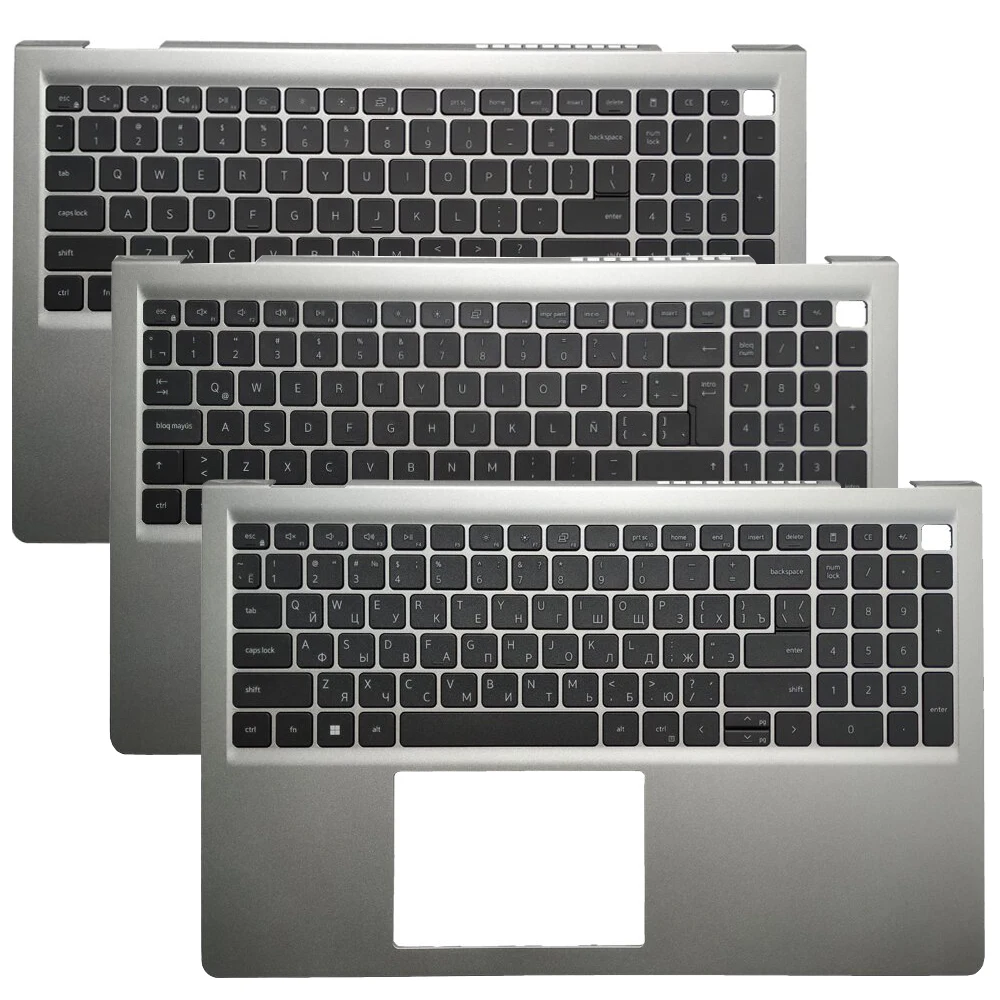 

New US/UK/Latin/Russian Keyboard For Dell Inspiron 15 3510 3511 3515 With Palmrest Upper Cover Case 0HRHC5 00GTPK