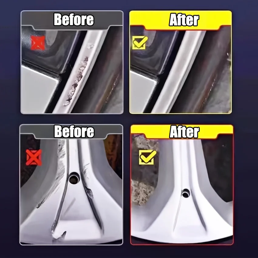 Wheel Hub Repair Kit with Polishing Cream Scratch and Scuff Removal Fade Restoration Car Maintenance Enhancement wheel repair kit