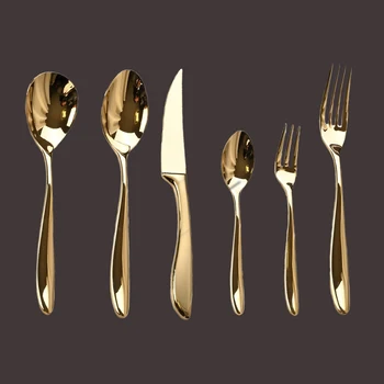 Gold 6Pcs Cutlery Set 1