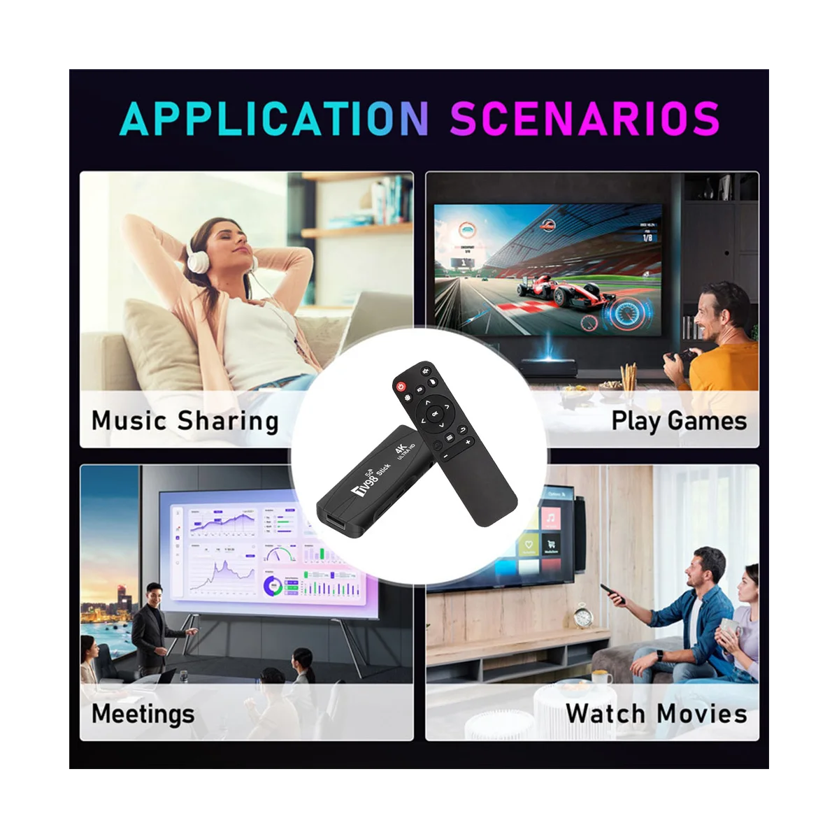 

ТВ-приставка TV98 1G + 8G Android 2,4G 5G WiFi Android Smart TV BOX 4K 60Fps Set Top Box