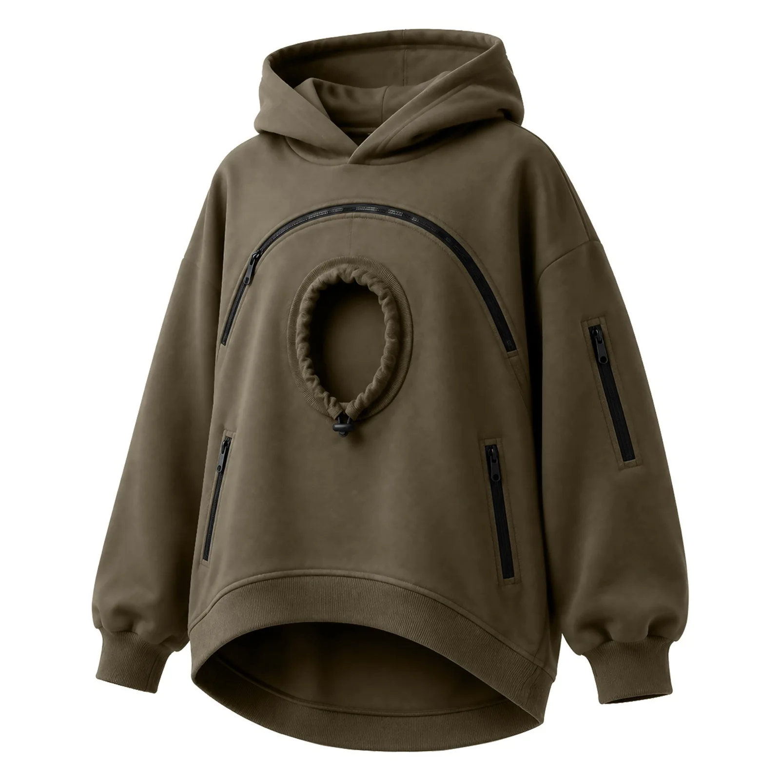 Pet Pouch Hoodie with Pull Pocket