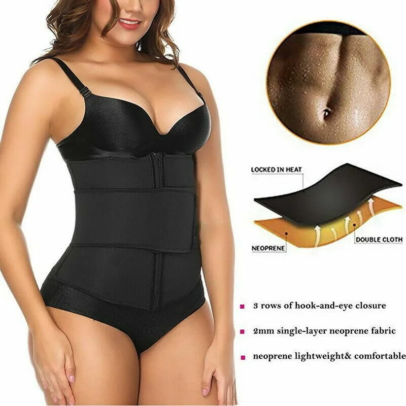 Description Picture 3 of itemBelly Panties Waist Trainer Body Shapers High Waist Shapewear Panty Velcro zipper with waistband S zipper single belt black 1.3M