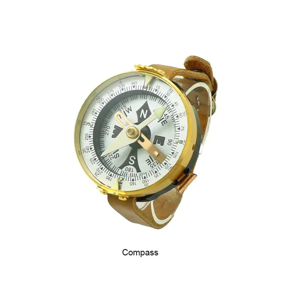 

Светящийся навигационный инструмент для кемпинга, металлический Карманный водонепроницаемый указатель для часов