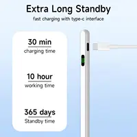 Universal Stylus Pen With LED Digital Power Display For iPad Samsung Huawei Xiaomi Tablet Pen For Android IOS Windows Touch Pen 4