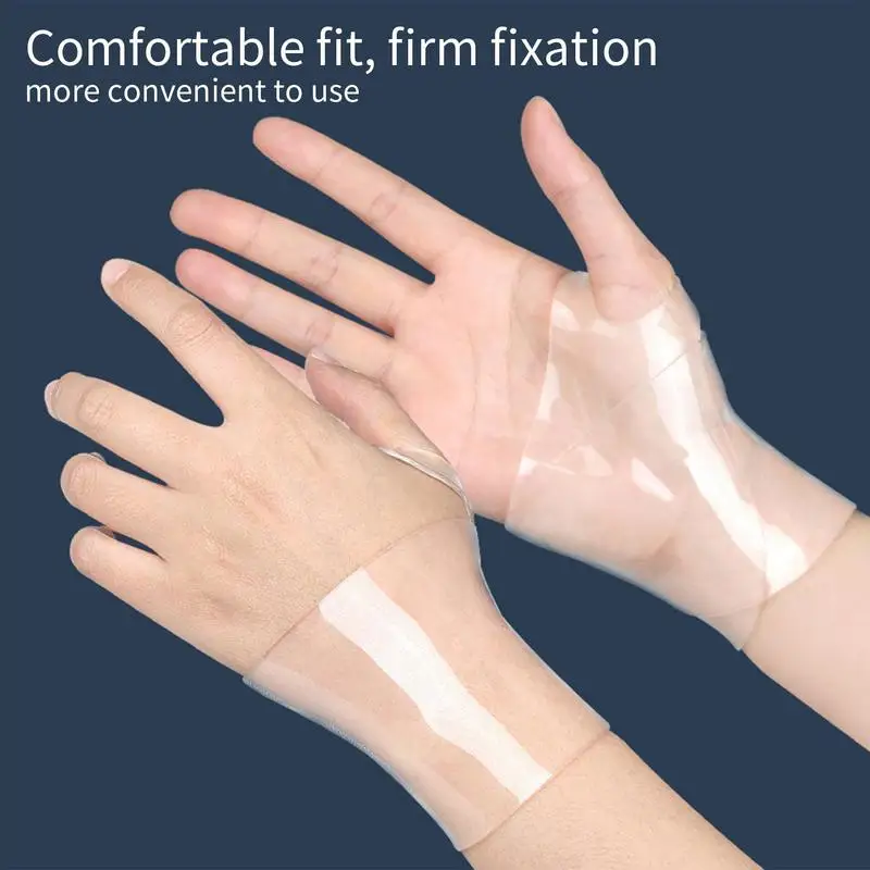 Gel Wrist Brace Transparent Wrist Support Brace Gel Support Fingerless Glove Carpal Tunnel For Women Men fingerless gloves wrist brace wrist support