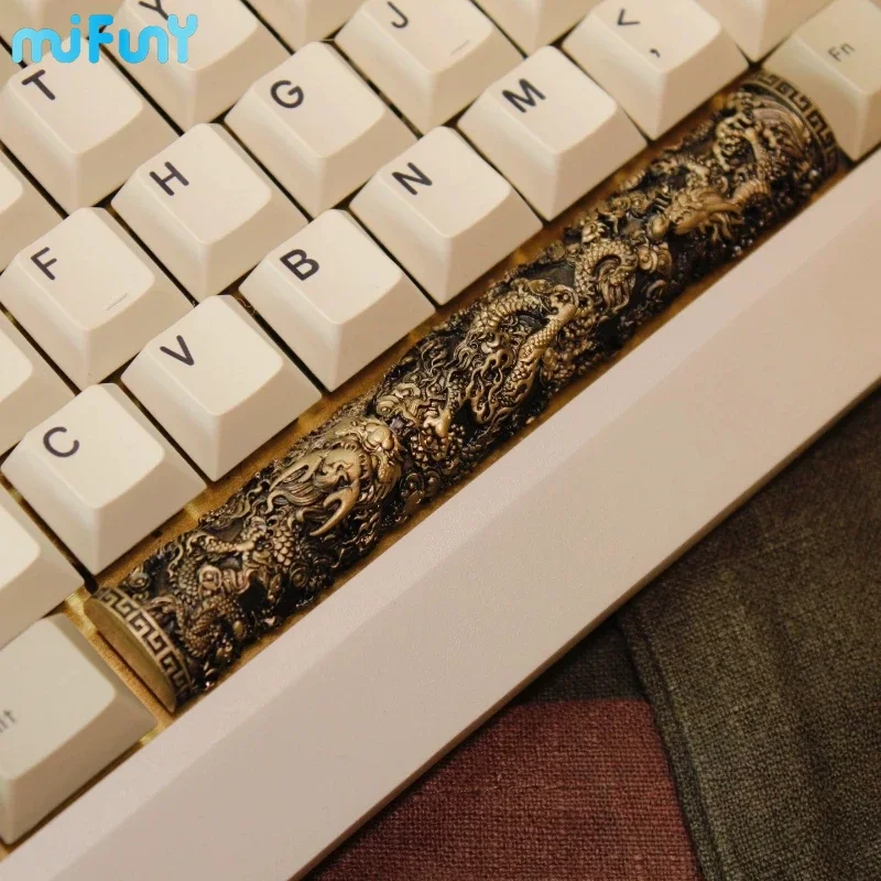 

MiFuny Spacebar Keycap Dragon Pillar 6.25U Artisan Keyboard Cap Original Chinese Culture Custom KeyCap for Mechanical Keyboard
