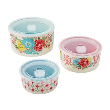 6-Piece Round Ceramic Bowls Set 1