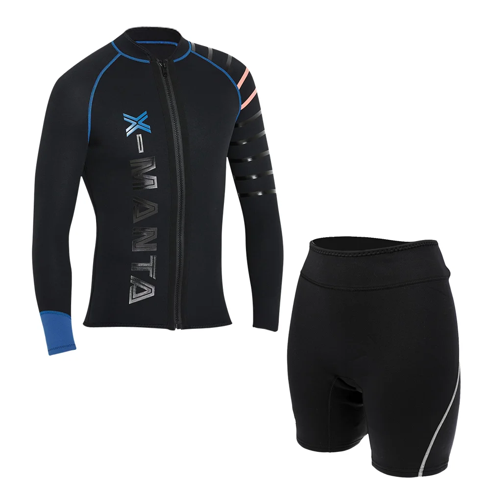 Dive&Sail men's 3mm diving wetsuit jackets pants long sleeve diving suit Scuba Jump Surfing Snorkeling Wetsuits