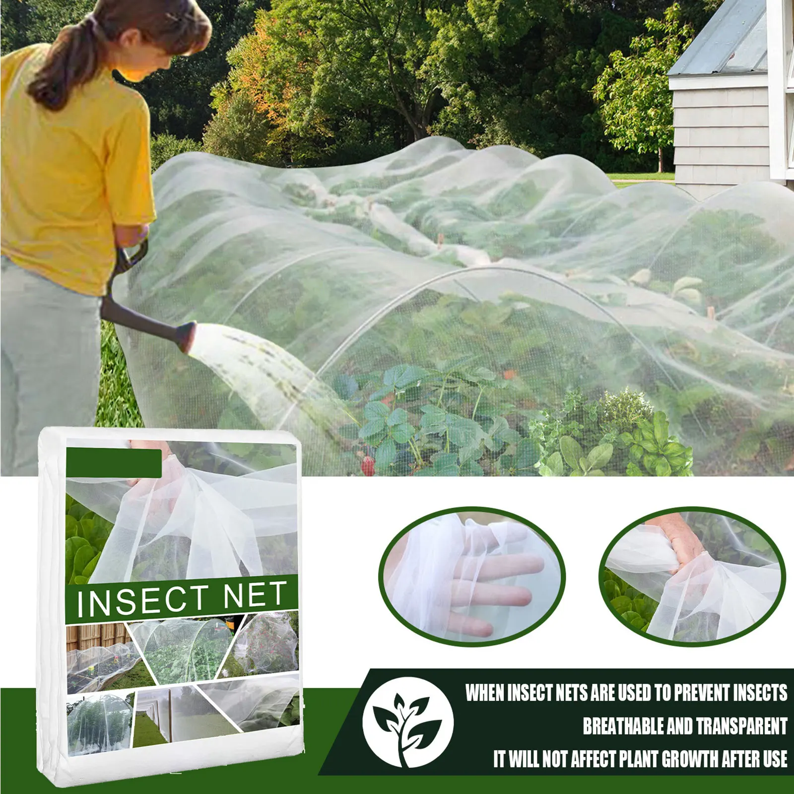 2.5*10M Polyethylene greenhouse insect nets vegetable and fruit tree insect nets 