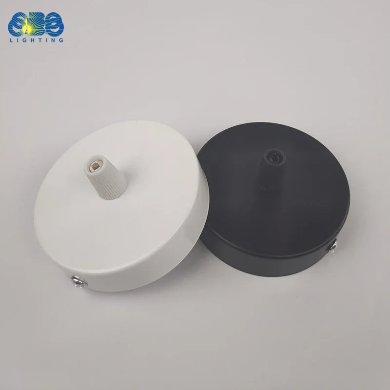10 PCS Black White Silver Bronze Ceiling Plate Wall Sconce Mount DIY Light Fittings Lamp Base Pendant Lamp 8/10/12cm Disc Base