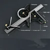 Stainless Steel T Square Angle Ruler Multifunctional Adjustable Sliding Combination Square Ruler Protractor Level Measure Tool 4