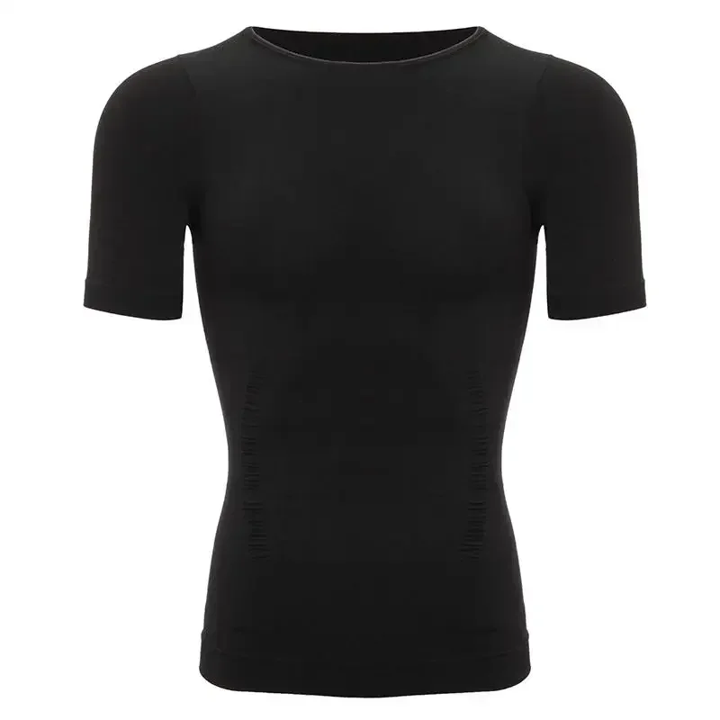 Men Compression Shirt Undershirt Tank Tops Workout Vest Abs Abdomen Slim Body Shaper Tight Shapewear