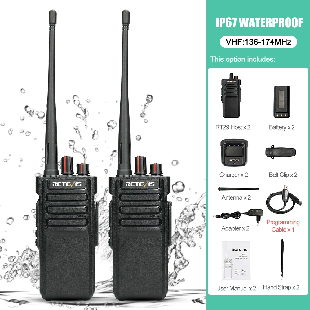Waterproof VHF 2PCS