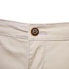 2021 New Summer 100% Cotton Solid Shorts Men High Quality Casual Business Social Elastic Waist Men Shorts 10 Colors Beach Shorts 4