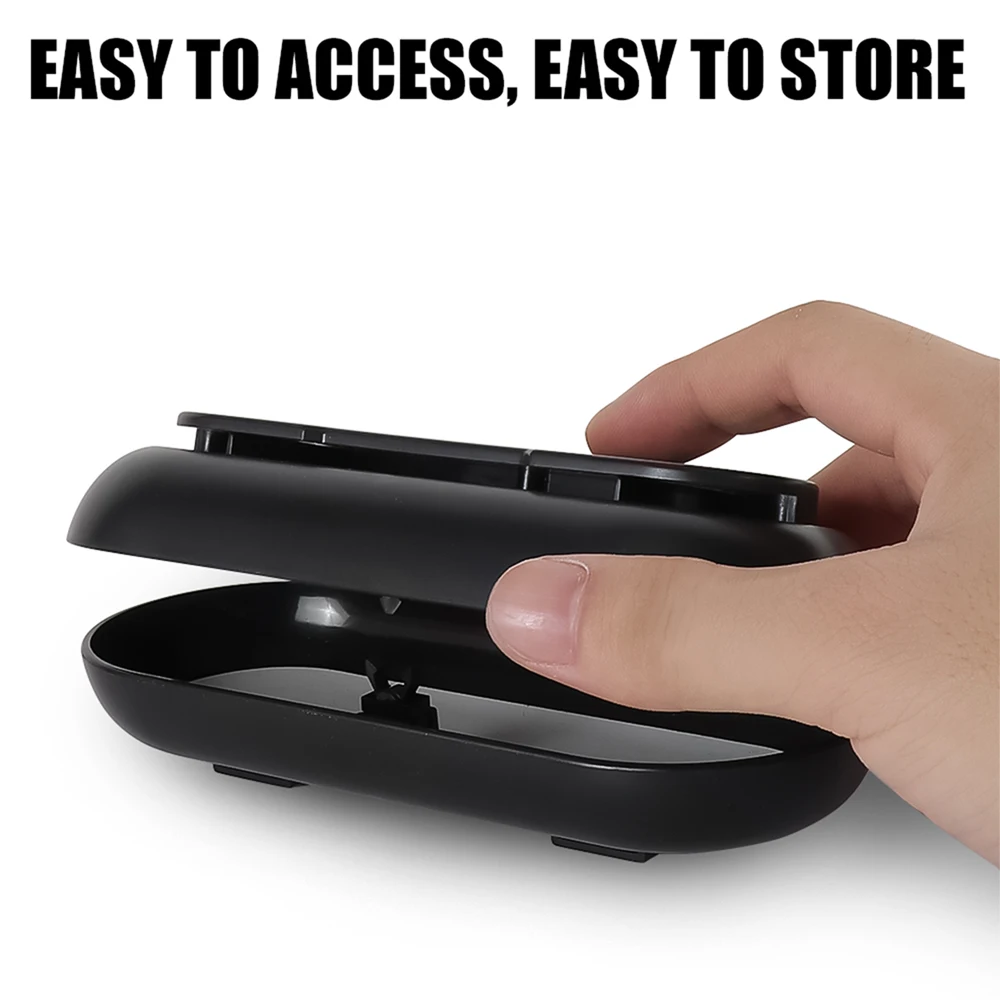 For Tesla Model 3 Y S Roof Sun Visor Glasses Case Sunglasses Organizer Holder Storage Box Car Accessories Spectacle Clip Case﻿﻿