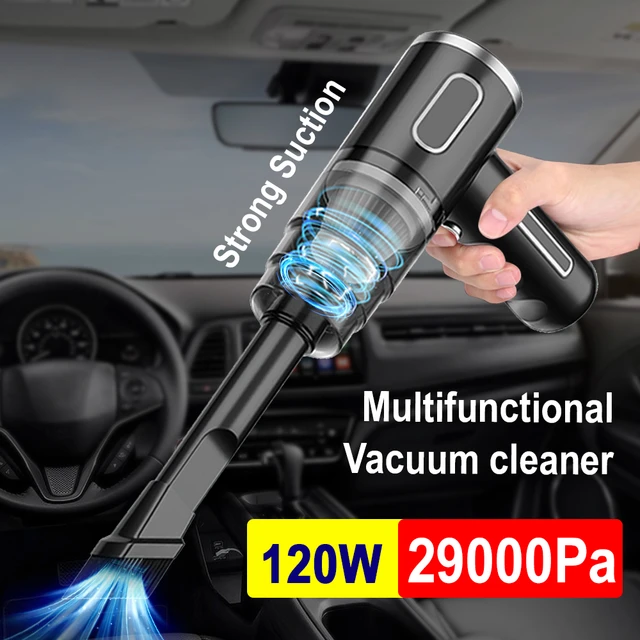 Aspirador de Mano inalámbrico, 3 en 1 Mini Aspirador inalámbrico para  Coche, Wireless Handheld Car Vacuum Cleaner Strong Suction, Portable