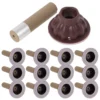 50 Sets Handmade Moxa Roll Sticks Effective Moxa Sticks with Base Moxibustion Accessories 4