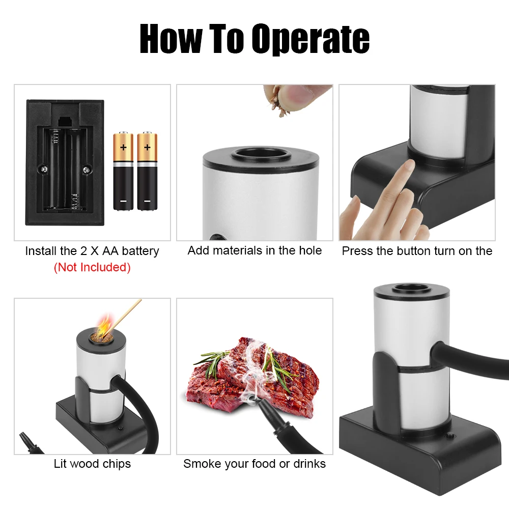 Smoke Infuser Molecular Cuisine Smoking Gun Food Cold Smoke Generator