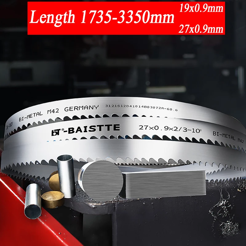 19mm 27mm M42 Bi-Metal Bandsaw Blade 1826 2560 2930 3150mm Band Saw Blades 2630mm Bimetal Band Saw Blade Cutting Stainless Steel