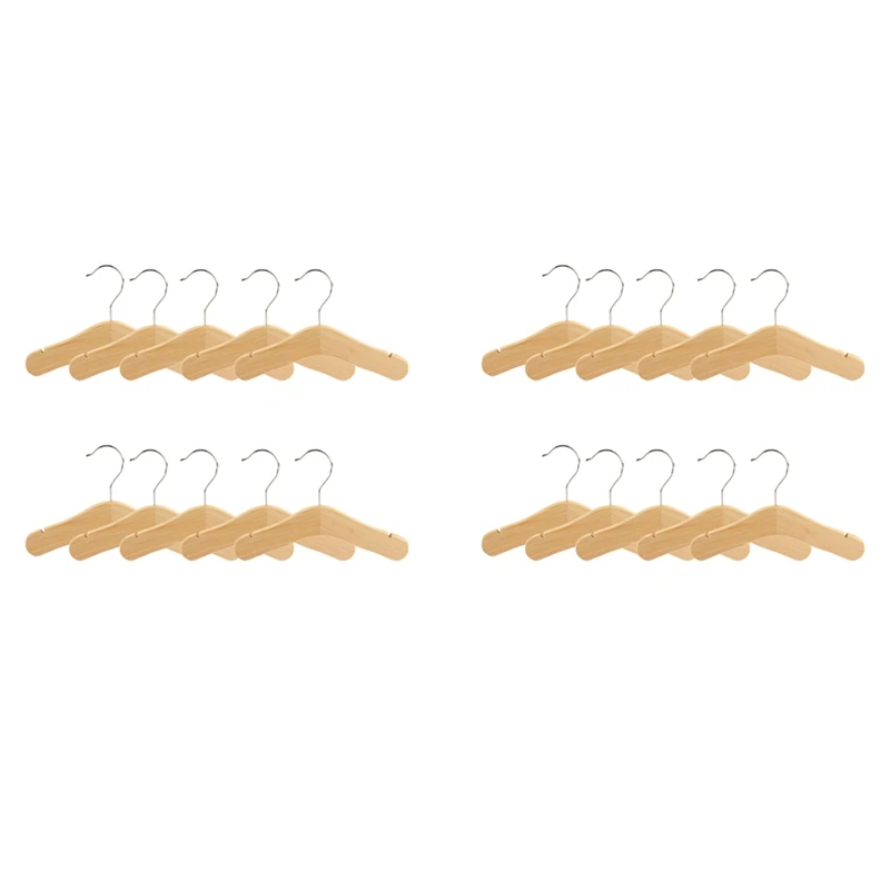 

Wooden Baby Hangers,Kids Hangers,Notched Shoulder Design For Children Clothes,Decoration Hanger,20 Pack,Medium
