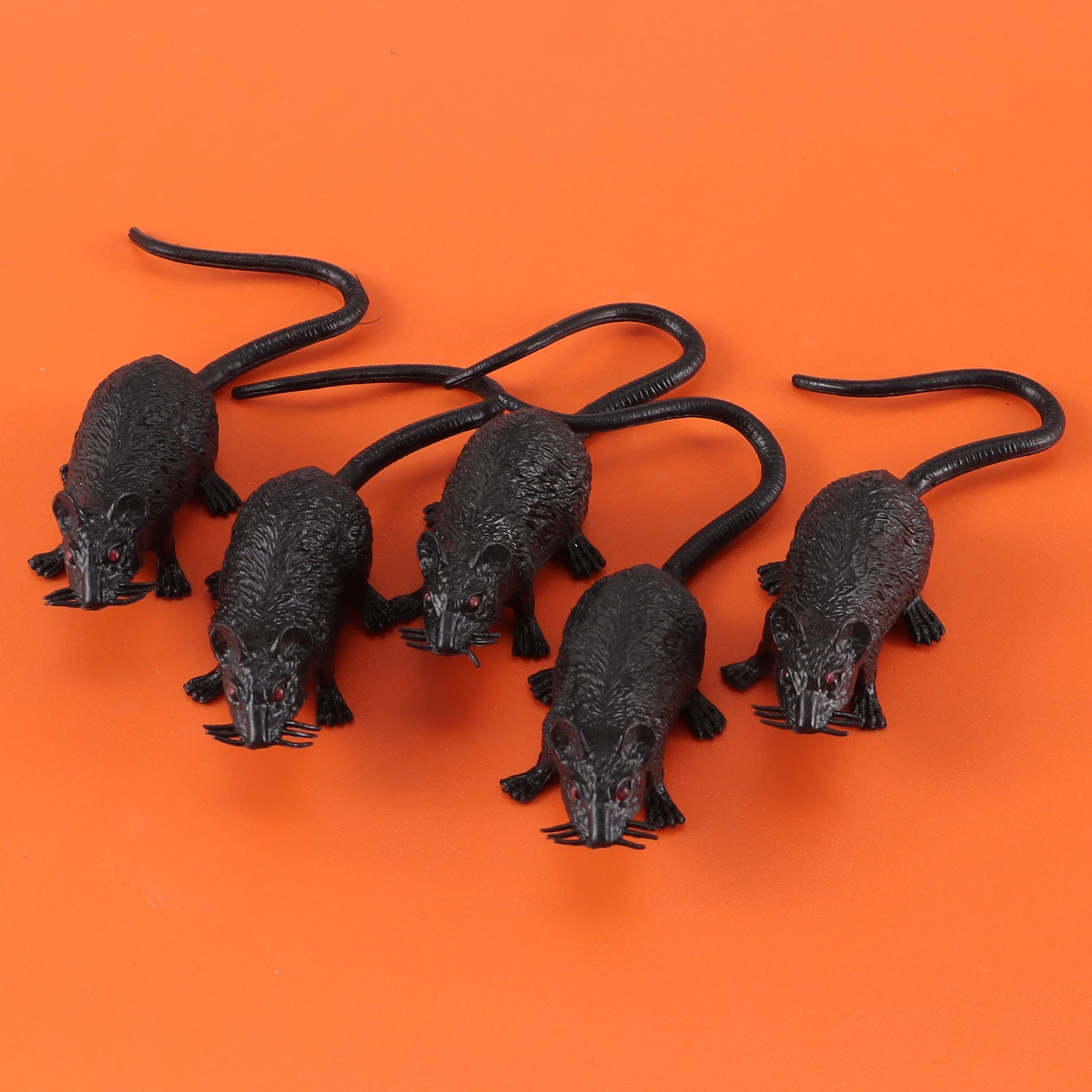 5 Stück Halloween künstliche Plastik maus leuchtende Fledermaus Halloween Party Dekor für Home Bar Spukhaus gruselige Requisiten Kinder Trick Spielzeug – Detail 2