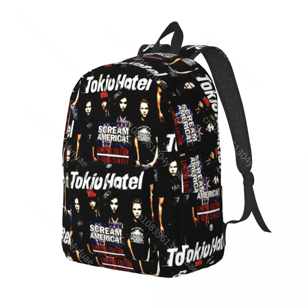 Tokio Hotels Backpack Group Music Youth Polyester Hiking Backpacks Big Fun School Bags Rucksack