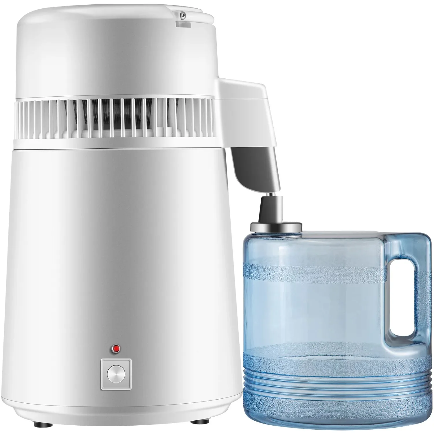 

Stainless Steel Water Distiller 750W Water Distillation Kit 1.1 Gallon/4 L Water Distiller Home Countertop Connection Bottle