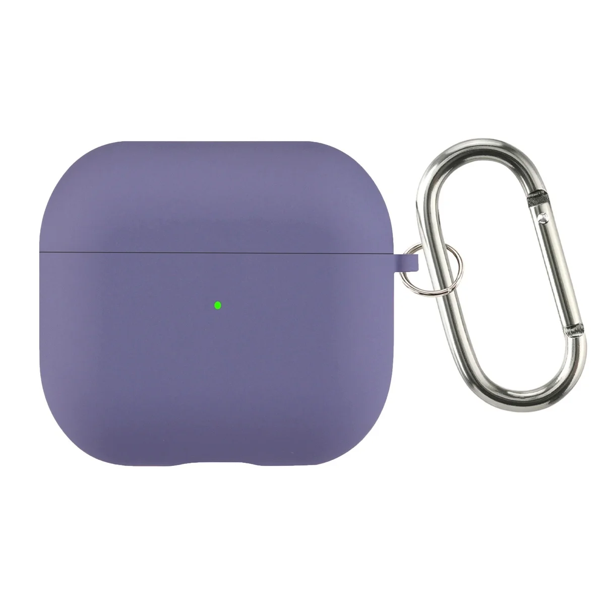 Flocking Silicone Bluetooth Headphone Case with Metal Buckle - Wireless Charging Compatible Cover