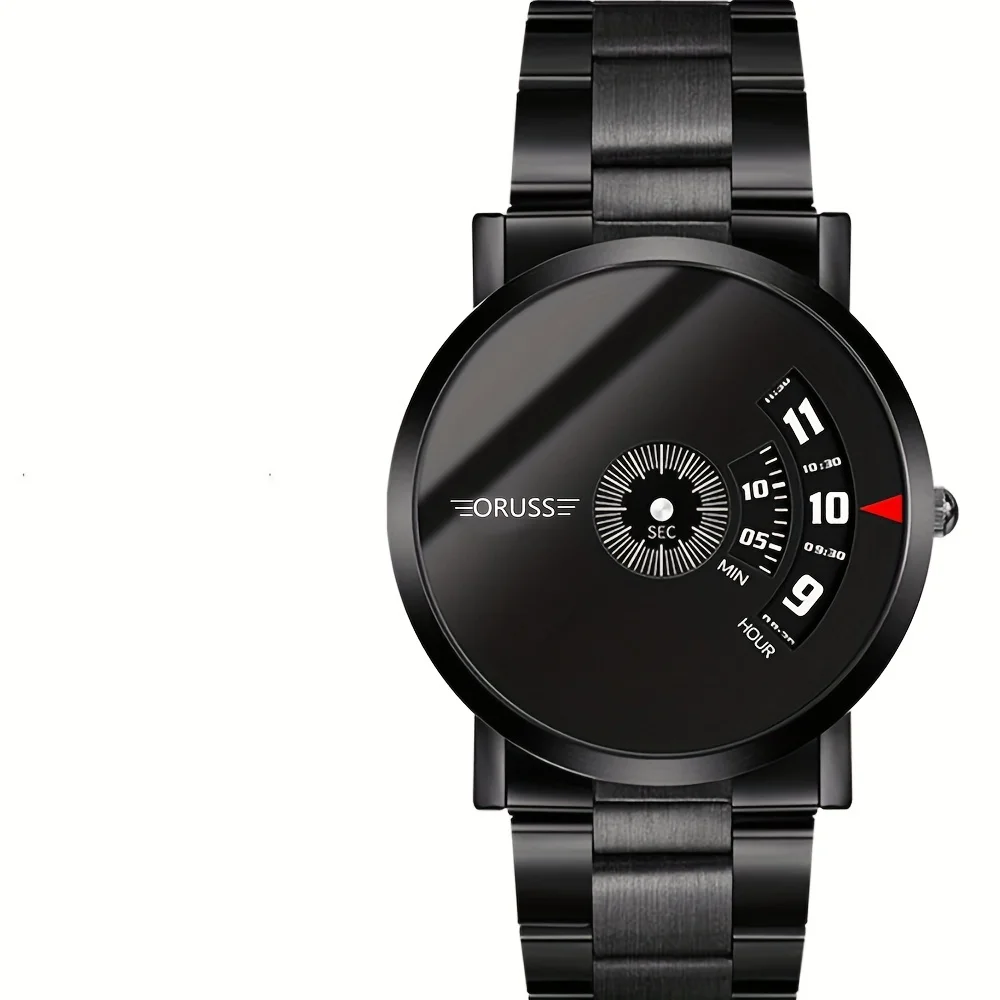 Nuevo reloj negro de ciencia y tecnología para hombres, todos los