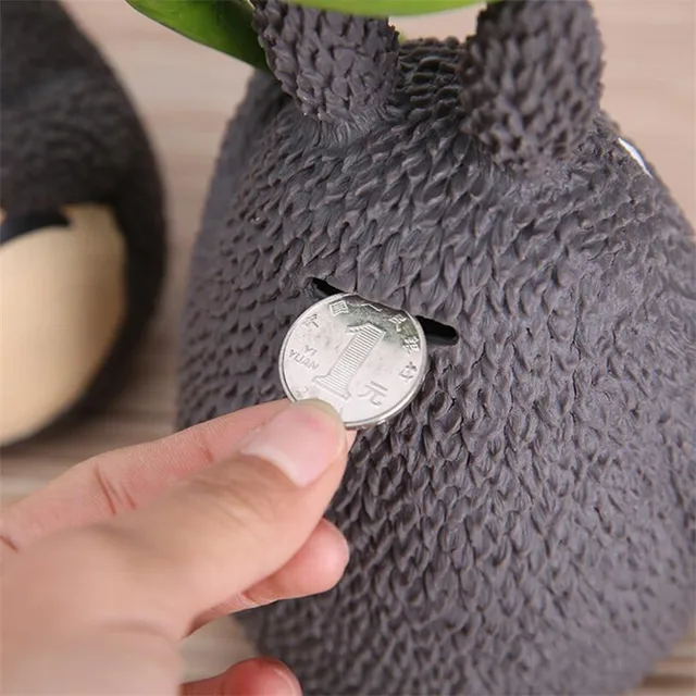 New Totoro Piggy Bank Resin Totoro Figurines Japanese Style Coin Money Box child Easter gift 5