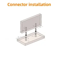 10/20 PCS ที่มองไม่เห็น 2 in 1 Connector สกรู Fastener ซ่อนตู้ลามิเนตตู้เสื้อผ้าประกอบเฟอร์นิเจอร์รวม Fastener 5