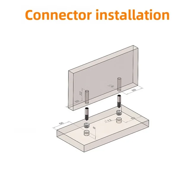 10/20 PCS ที่มองไม่เห็น 2 in 1 Connector สกรู Fastener ซ่อนตู้ลามิเนตตู้เสื้อผ้าประกอบเฟอร์นิเจอร์รวม Fastener 5