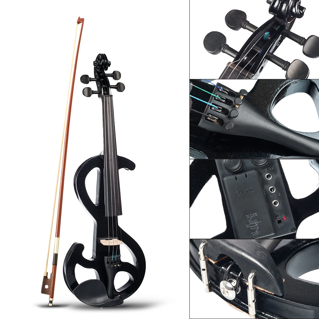 バイオリンと弓、黒ケース付き Amazon.co.jp: バイオリン - 弦楽器: 楽器・音響機器