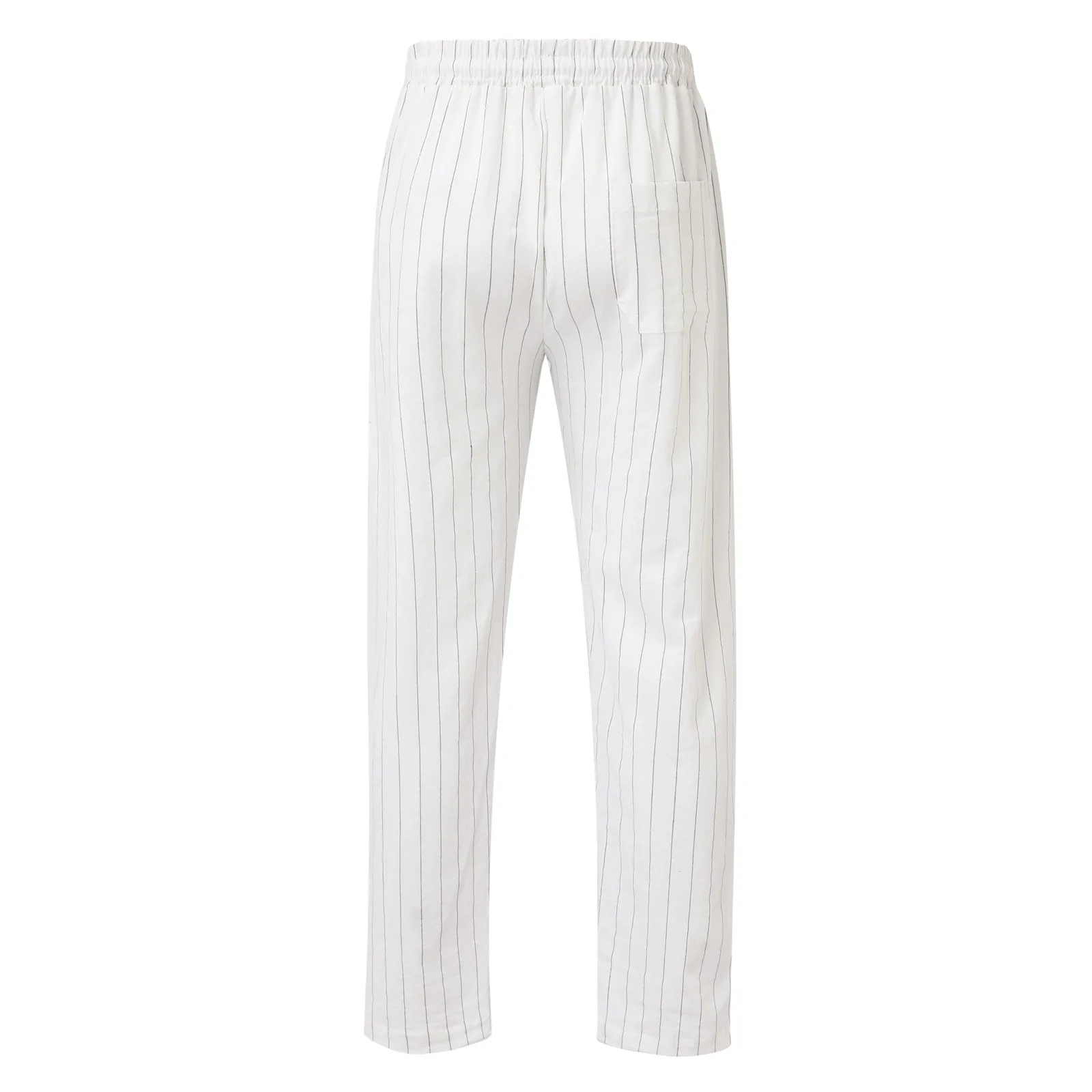 Men Spring And Summer Pinstripe Cotton Sports Pants men pants