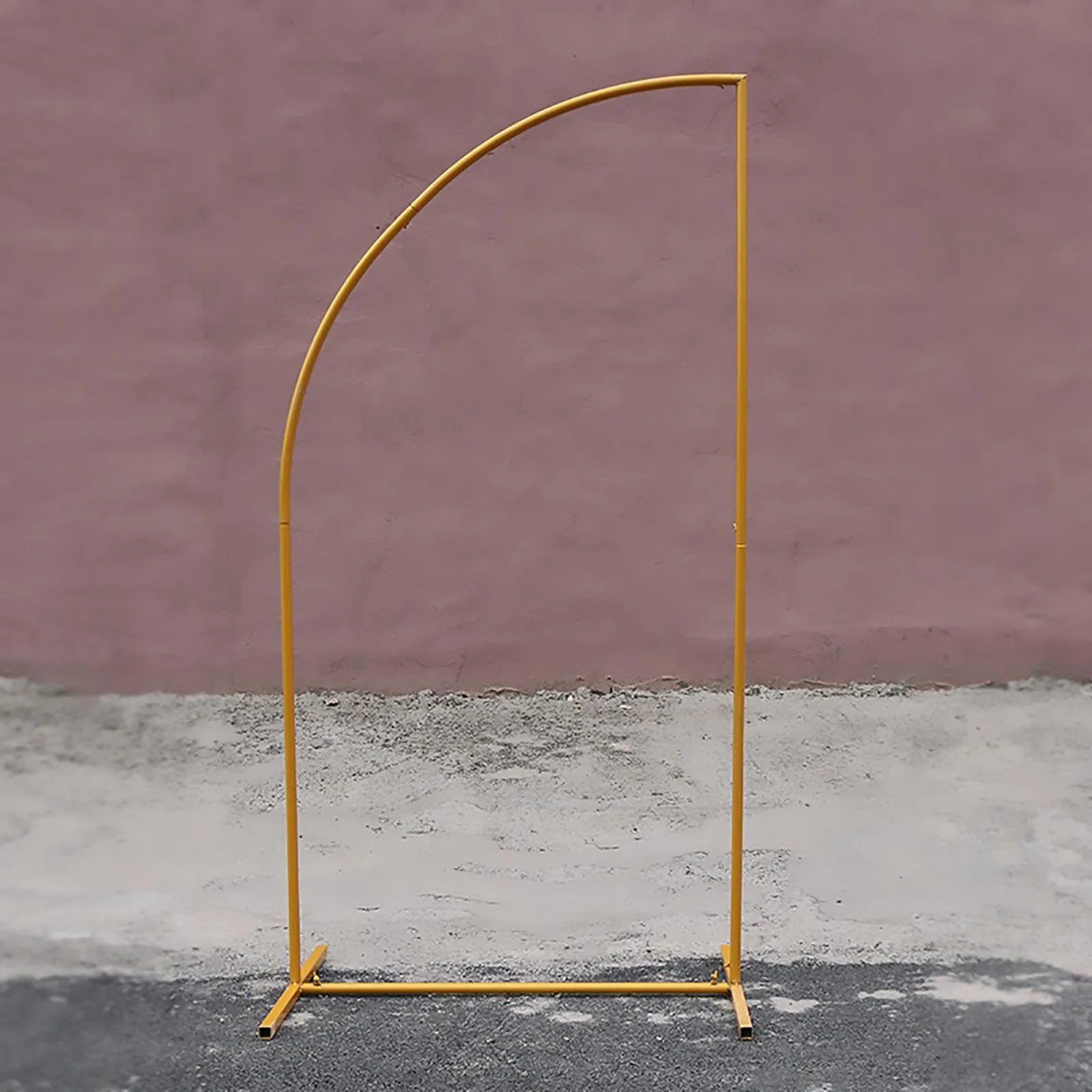 AIBIIN 80x160cm Metal Gold Wedding Arch Backdrop Stand Balloon Arched Frame for Birthday Party Baby Shower Knife Shape