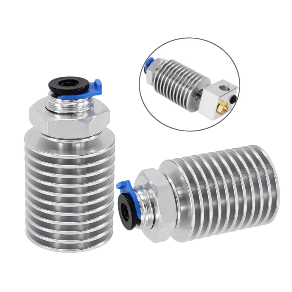 V6 Hotend 용 M12 E3D V6 방열판 라디에이터, 원격 보우덴 방열판 범위 1.75mm, 3D 프린터 부품 공급 타이탄 압출기, 2 개