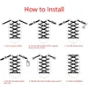 1 Pair Elastic Shoelaces Without Ties Flat Shoe Laces Round Metal Capsules Lock Rubber Band Lazy Shoes Lace For Sneakers 6