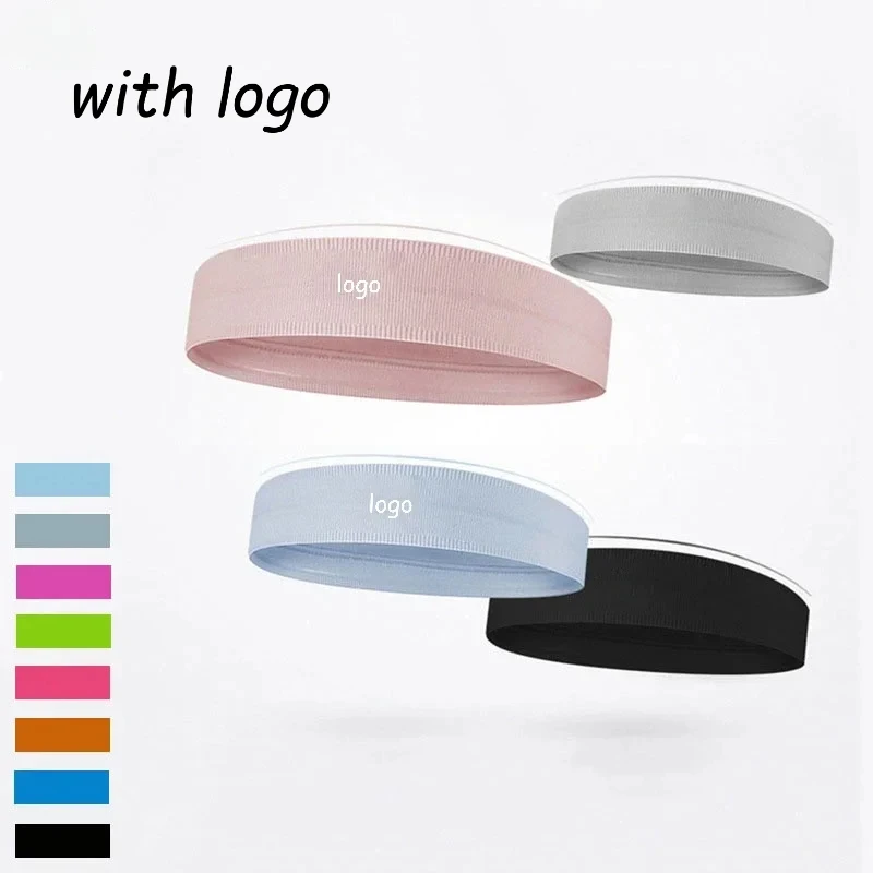 

LO Exercise Solid Color Headband Unisex High Elastic Moisture Absorbing Yoga Outdoor Running Sports Headband