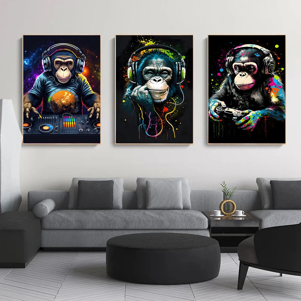 Рисунок 2 - Граффити абстрактная обезьяна игра
