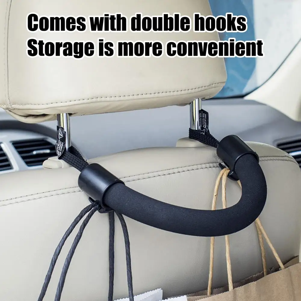 Headrest Grab Handles Portable Chair Armrest Grab Handle Rear Seat Passenger Grips Stable Vehicle Assist Safety Grip Accessories