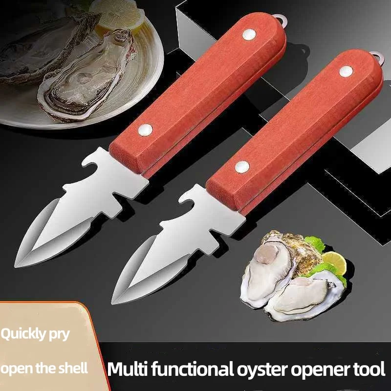 Premium Stainless Steel Seafood Opener - Sharp-Edged Shucker Tool