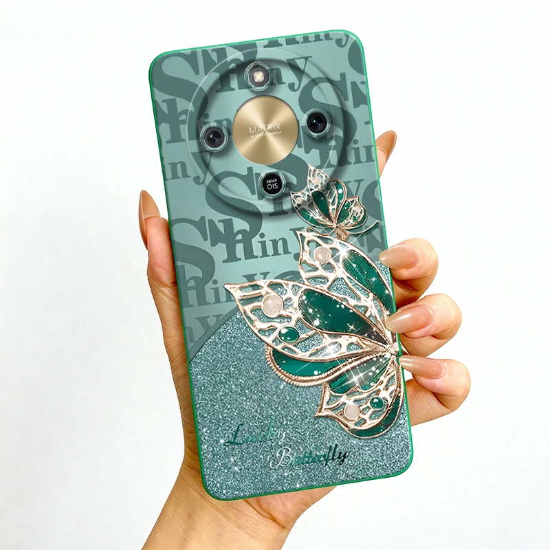 Butterfly Matte Shockproof Silicone Phone Case - Soft Back Cover
