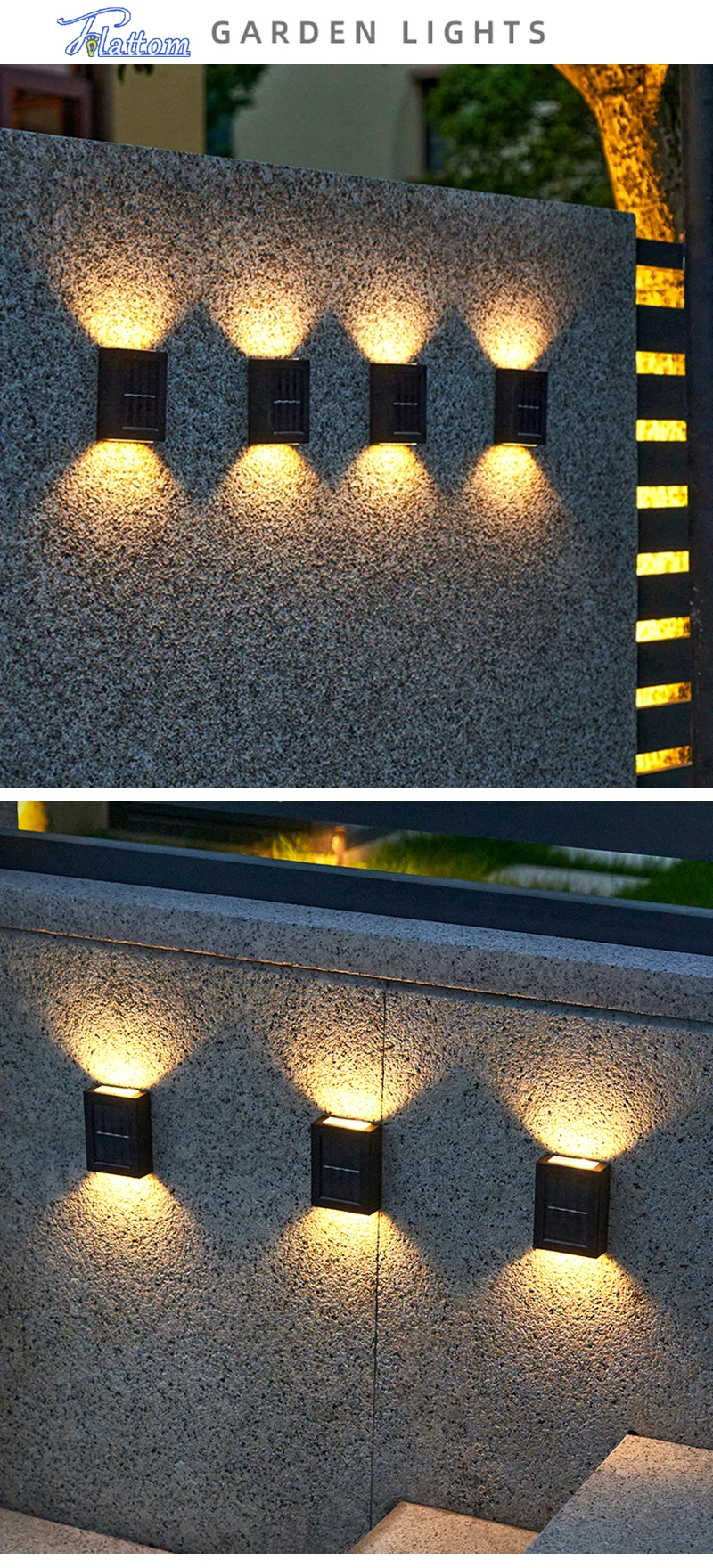 Smart Solar LED Outdoor Light Waterproof Garden Decor Lamps for Balcony Courtyard Street Wall Light Garden Outdoor Solar Lamp outdoor bulb string lights