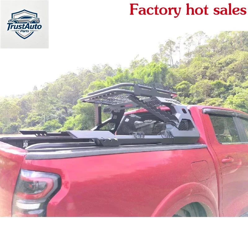 트러스트오토 부품점에서 핫세일 중 프리미엄 자동차 액세서리 4X4 픽업트럭 롤바(바스켓 포함) 스테인리스 스틸 접이식 토너바