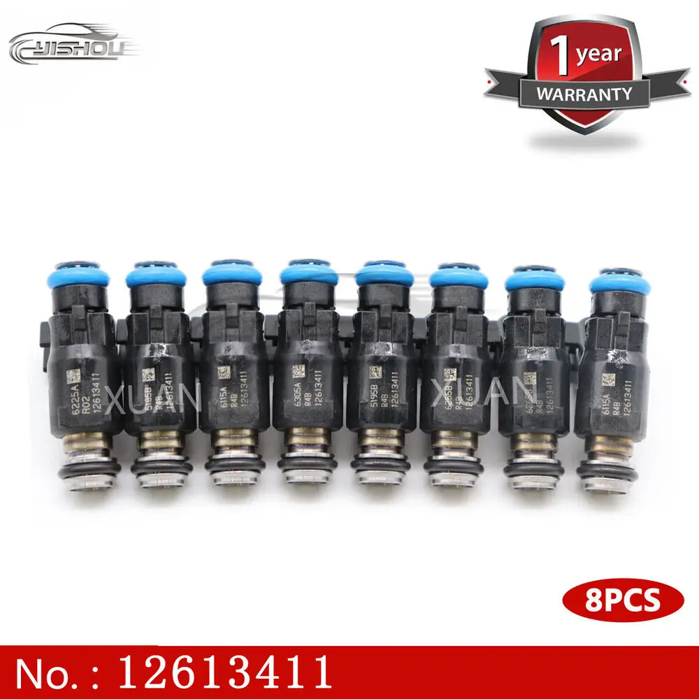 

8 шт. топливный инжектор 12613411 для двигателя GM V8 4.8L/5.3L