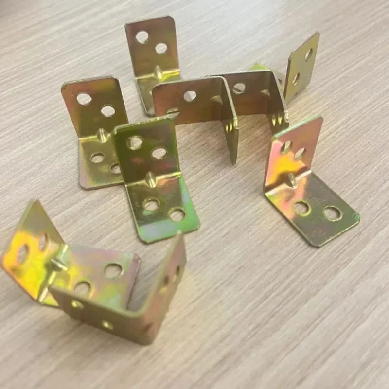 L-shaped 90 degree right angle fastener corner code bracket 4-hole hardware accessories fixed wooden furniture furniture hardware angle bracket angled furniture hardware angle connector